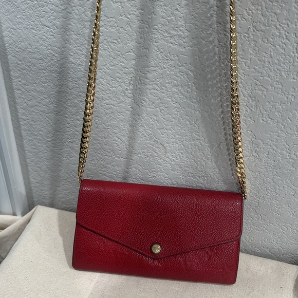 Louis Vuitton Sarah Empreinte Wallet in Scarlet - Picture 13 of 13